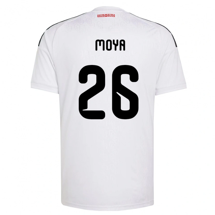 Danxen Niño Camiseta Matías Moya #26 Blanco Negro 1ª Equipación 2026/27 La Camisa México