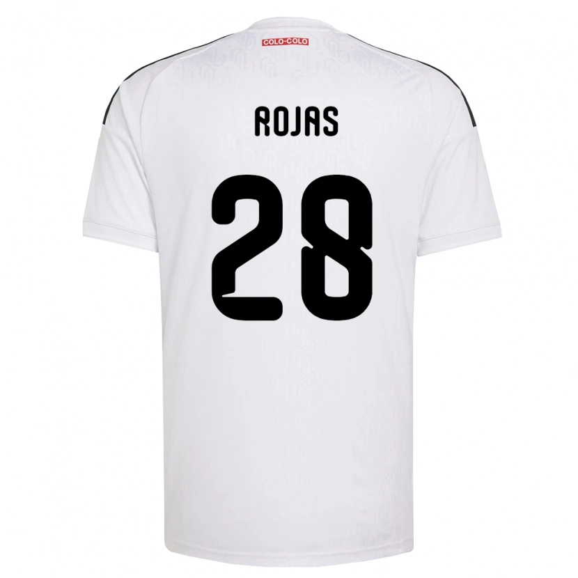 Danxen Niño Camiseta Jeyson Rojas #28 Blanco Negro 1ª Equipación 2026/27 La Camisa México