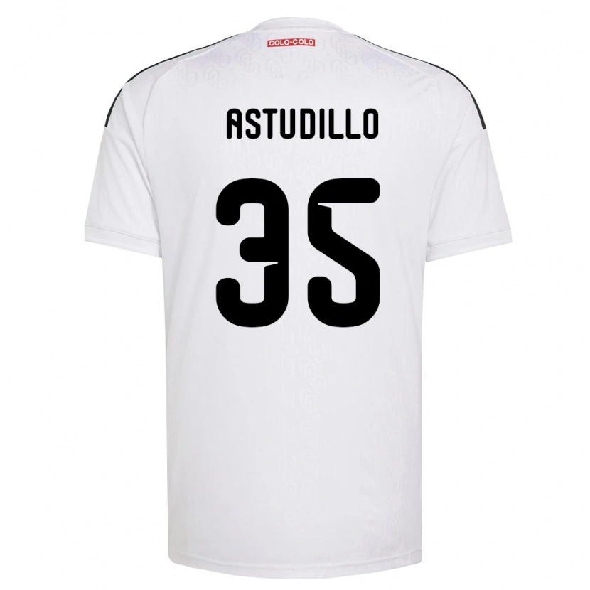 Danxen Niño Camiseta Jerall Astudillo #35 Blanco Negro 1ª Equipación 2026/27 La Camisa México