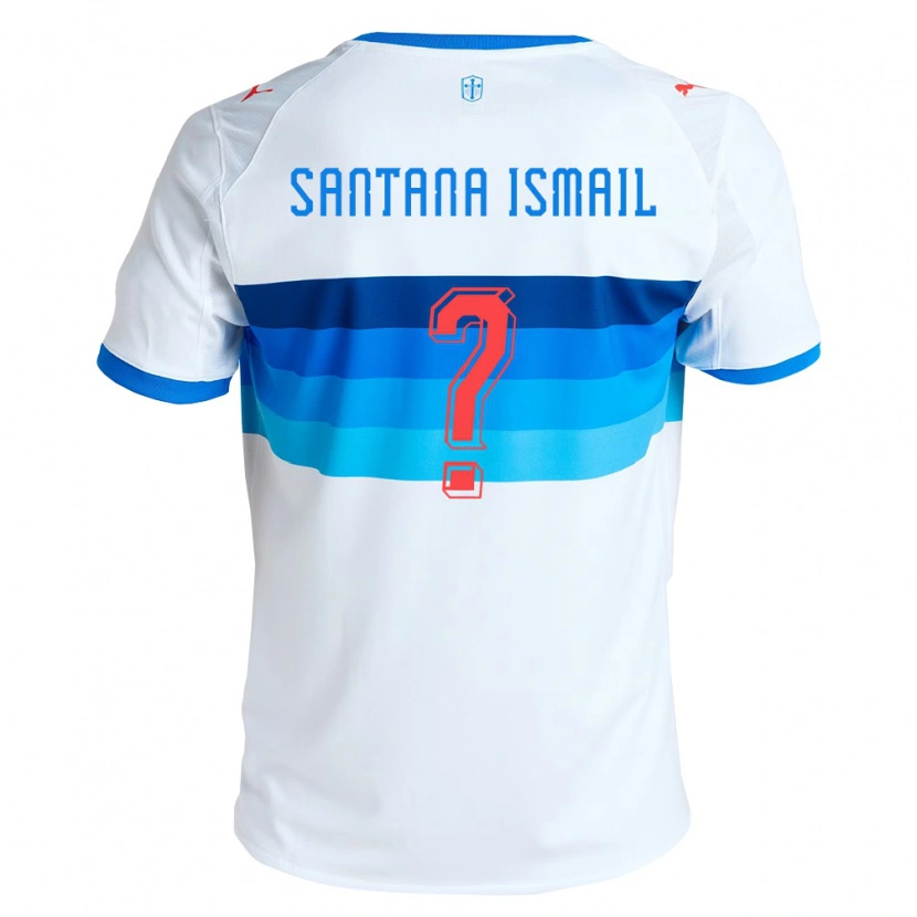 Danxen Niño Camiseta Benjamin Santana Ismail #0 Blanco Azul Cielo 1ª Equipación 2026/27 La Camisa México