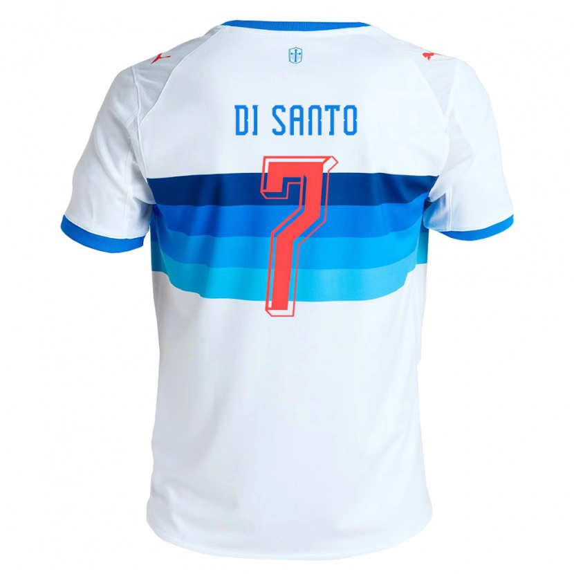 Danxen Niño Camiseta Franco Di Santo #7 Blanco Azul Cielo 1ª Equipación 2026/27 La Camisa México