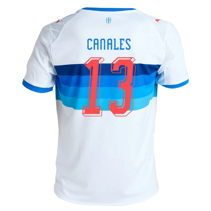 Danxen Niño Camiseta Alfred Canales #13 Blanco Azul Cielo 1ª Equipación 2026/27 La Camisa México