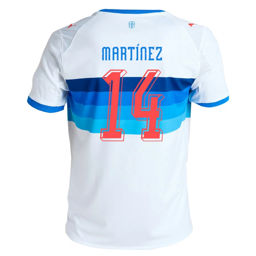 Danxen Niño Camiseta Jimmy Martínez #14 Blanco Azul Cielo 1ª Equipación 2026/27 La Camisa México