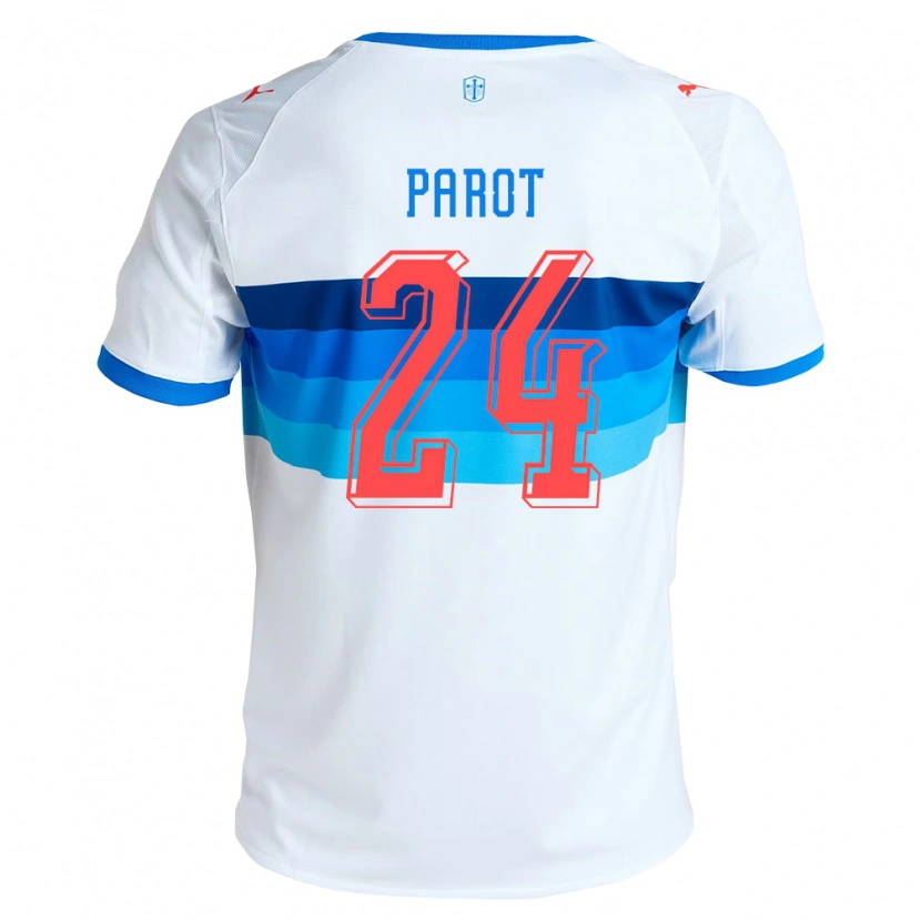 Danxen Niño Camiseta Alfonso Parot #24 Blanco Azul Cielo 1ª Equipación 2026/27 La Camisa México