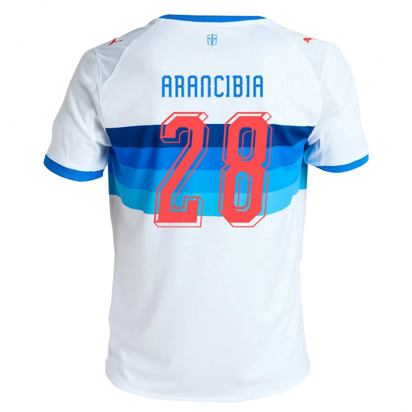 Danxen Niño Camiseta Francisco Arancibia #28 Blanco Azul Cielo 1ª Equipación 2026/27 La Camisa México