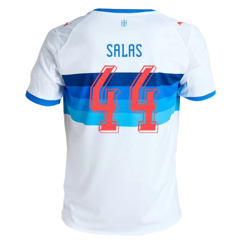 Danxen Niño Camiseta José Salas #44 Blanco Azul Cielo 1ª Equipación 2026/27 La Camisa México