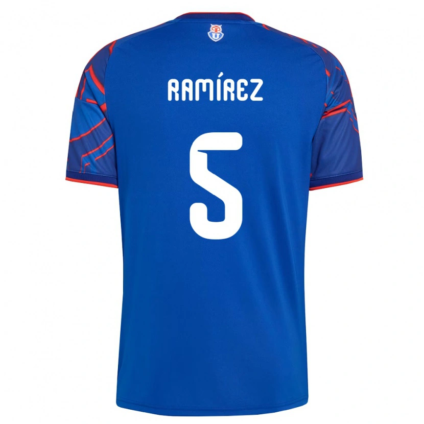 Danxen Niño Camiseta Nicolás Ramírez #5 Azul Real Rojo 1ª Equipación 2026/27 La Camisa México