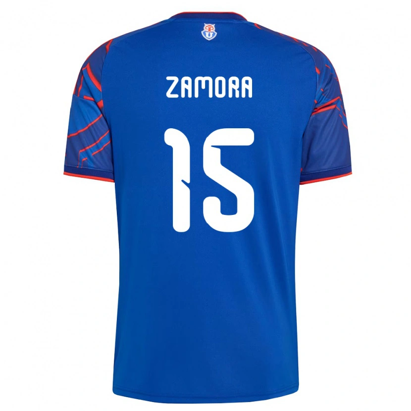 Danxen Niño Camiseta Daniela Zamora #15 Azul Real Rojo 1ª Equipación 2026/27 La Camisa México