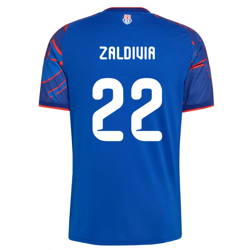 Danxen Niño Camiseta Matías Zaldivia #22 Azul Real Rojo 1ª Equipación 2026/27 La Camisa México