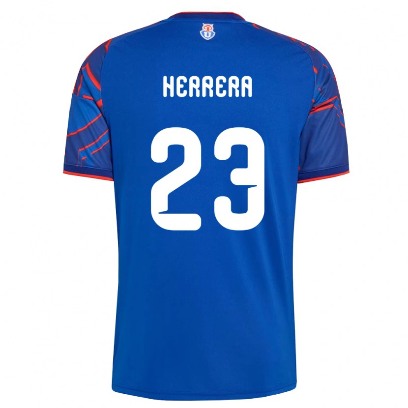 Danxen Niño Camiseta Claudia Herrera #23 Azul Real Rojo 1ª Equipación 2026/27 La Camisa México