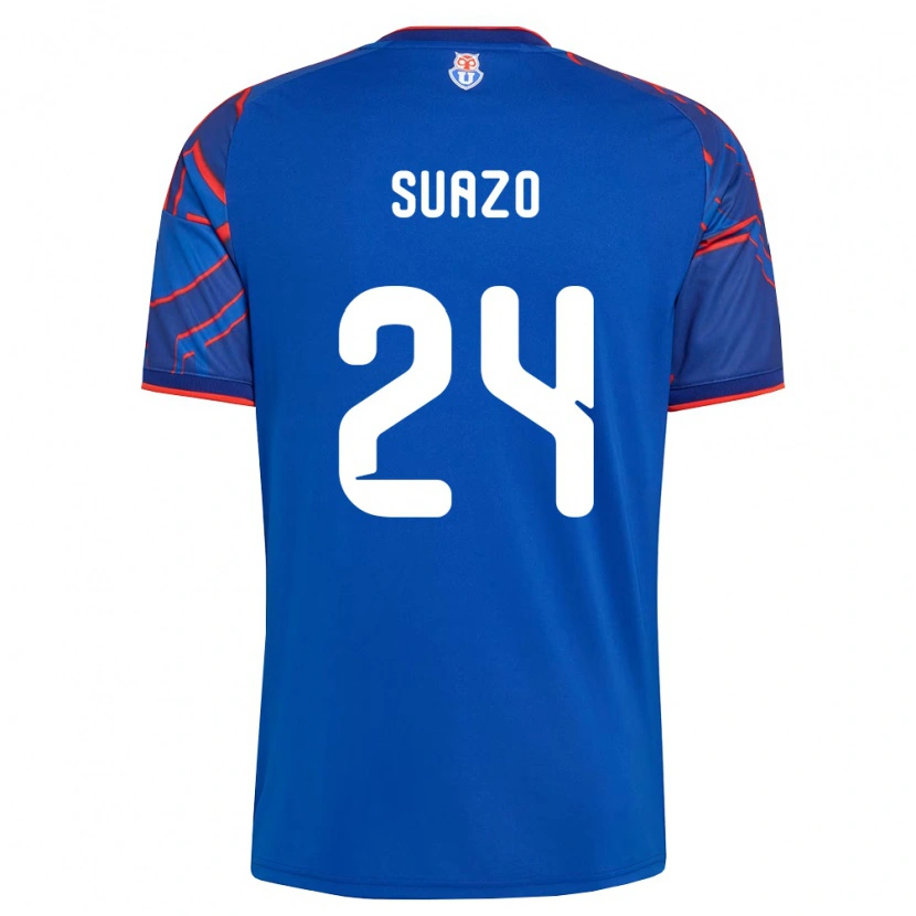Danxen Niño Camiseta Arantza Suazo #24 Azul Real Rojo 1ª Equipación 2026/27 La Camisa México