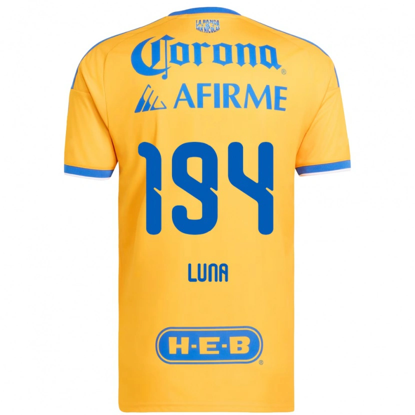 Danxen Niño Camiseta Juan Luna #194 Amarillo Azul 1ª Equipación 2026/27 La Camisa México