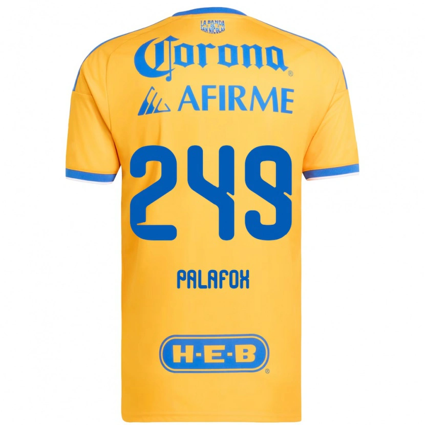 Danxen Niño Camiseta José Palafox #249 Amarillo Azul 1ª Equipación 2026/27 La Camisa México