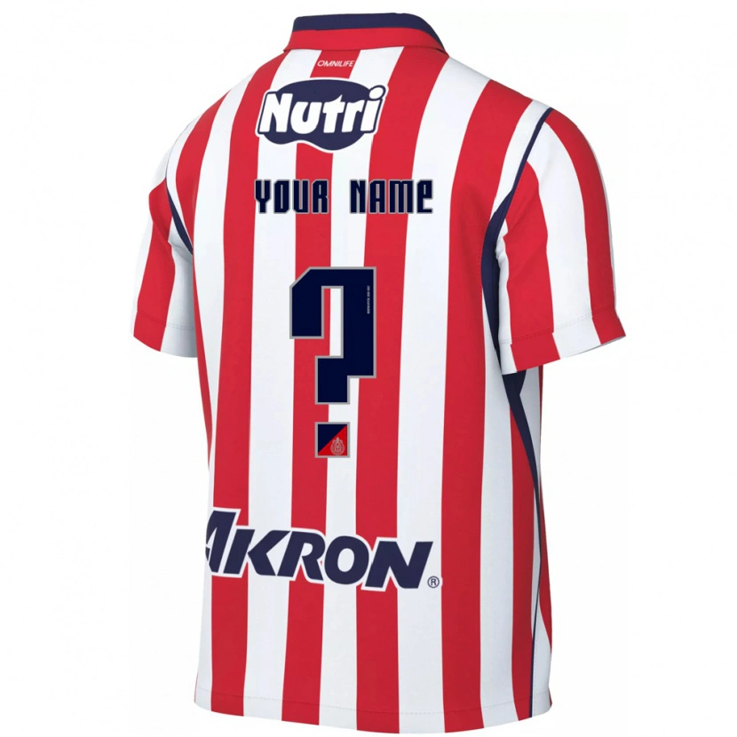 Danxen Niño Camiseta Su Nombre #0 Rojo Blanco 1ª Equipación 2026/27 La Camisa México