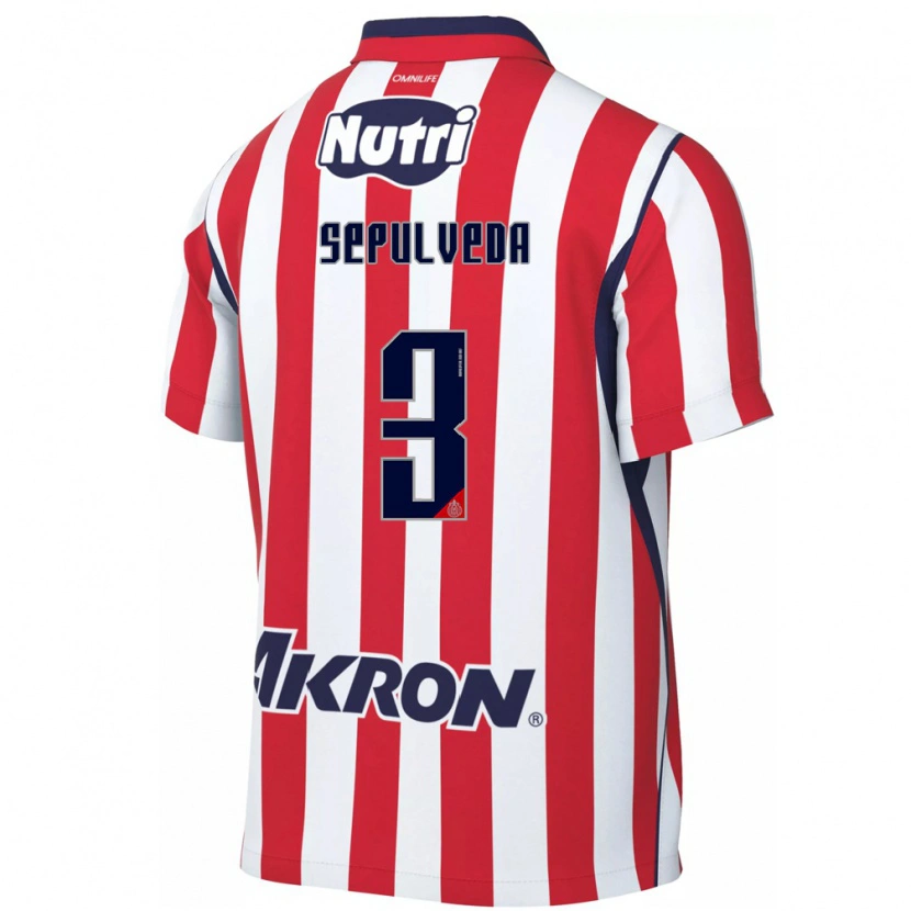 Danxen Niño Camiseta Gilberto Sepúlveda #3 Rojo Blanco 1ª Equipación 2026/27 La Camisa México