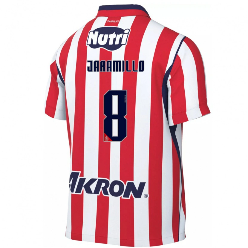 Danxen Niño Camiseta Carolina Jaramillo #8 Rojo Blanco 1ª Equipación 2026/27 La Camisa México