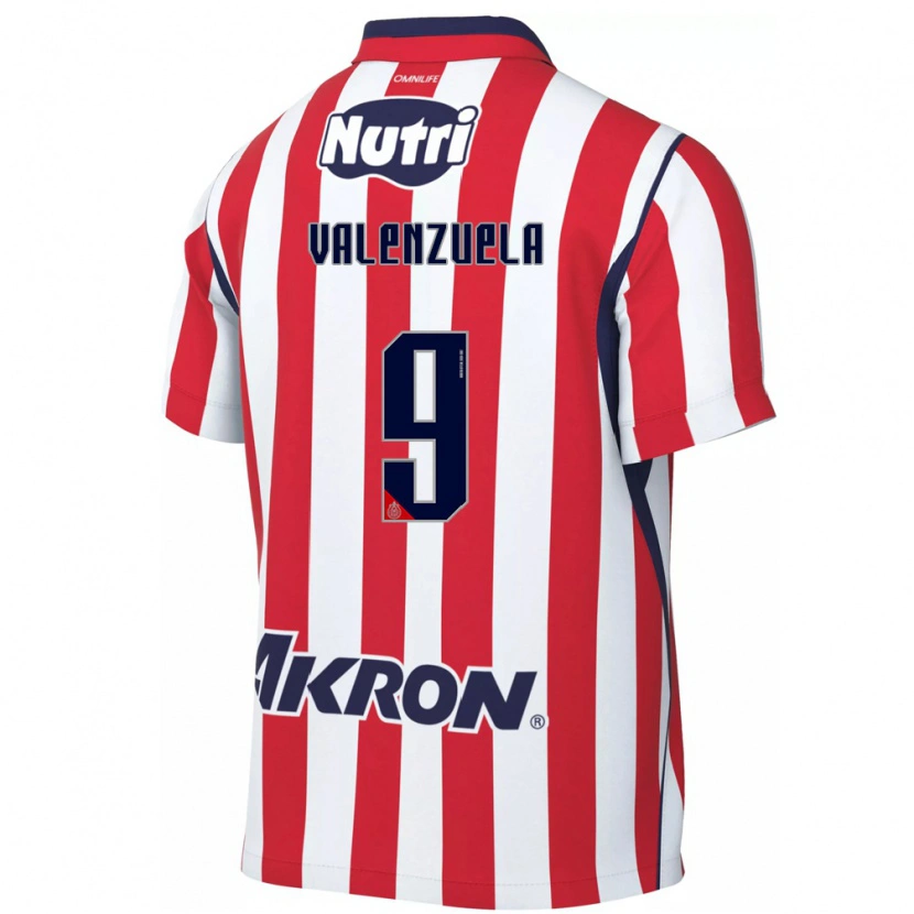 Danxen Niño Camiseta Gabriela Valenzuela #9 Rojo Blanco 1ª Equipación 2026/27 La Camisa México