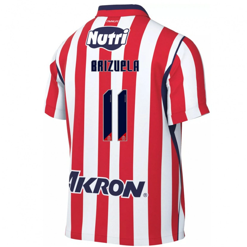 Danxen Niño Camiseta Isaác Brizuela #11 Rojo Blanco 1ª Equipación 2026/27 La Camisa México