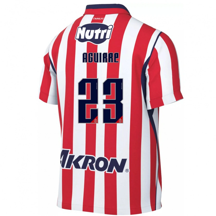 Danxen Niño Camiseta Daniel Aguirre #23 Rojo Blanco 1ª Equipación 2026/27 La Camisa México