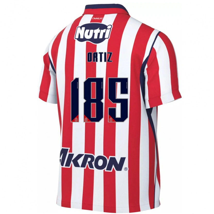 Danxen Niño Camiseta Gibrán Ortiz #185 Rojo Blanco 1ª Equipación 2026/27 La Camisa México