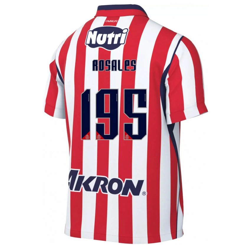 Danxen Niño Camiseta Diego Rosales #195 Rojo Blanco 1ª Equipación 2026/27 La Camisa México