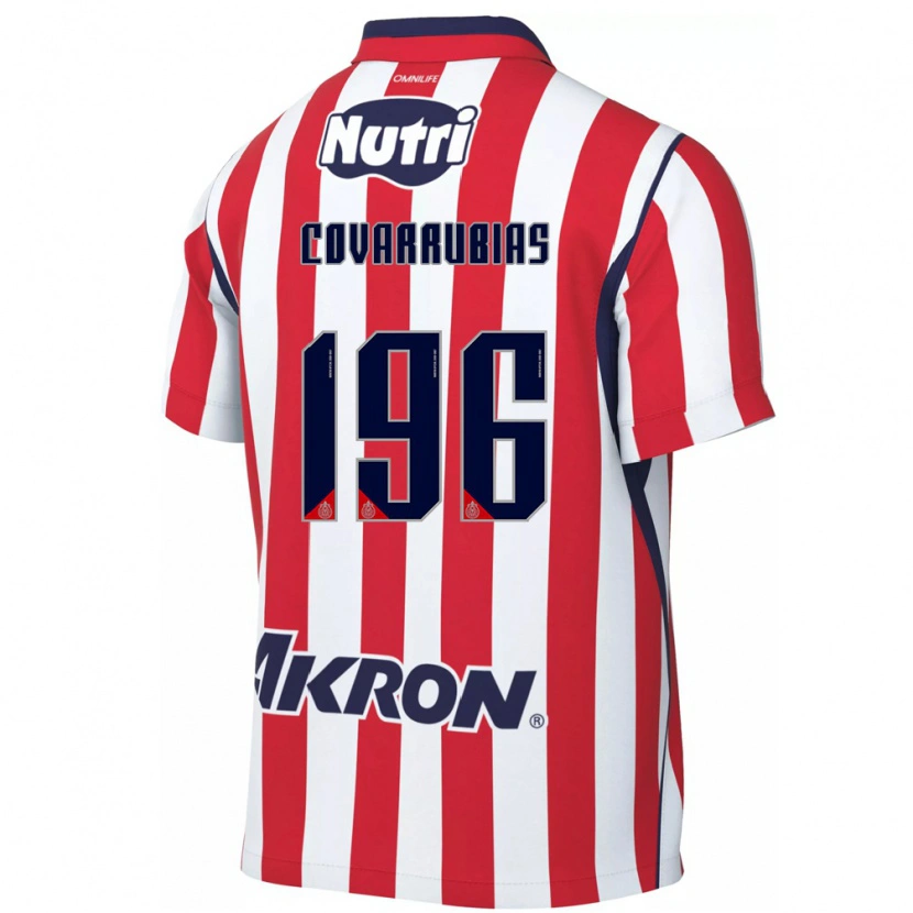 Danxen Niño Camiseta Diego Covarrubias #196 Rojo Blanco 1ª Equipación 2026/27 La Camisa México