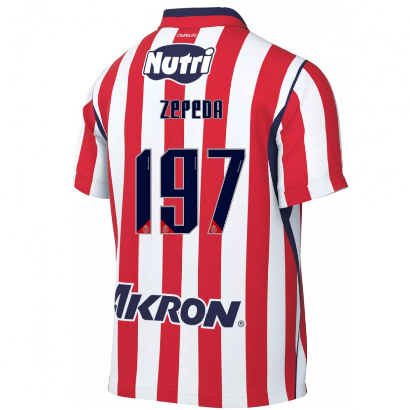 Danxen Niño Camiseta Carlos Zepeda #197 Rojo Blanco 1ª Equipación 2026/27 La Camisa México