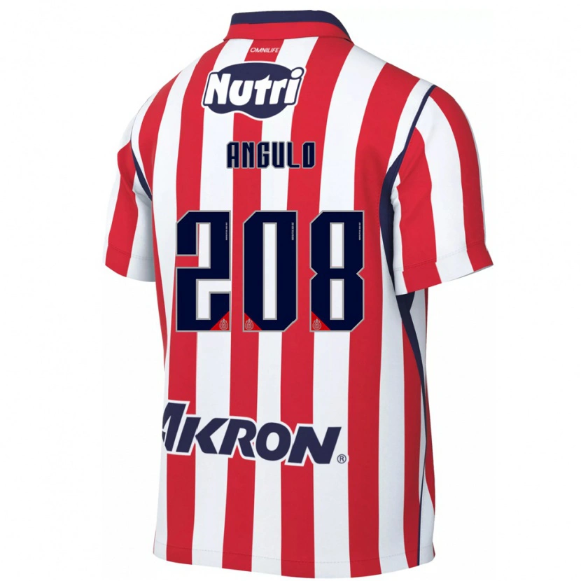 Danxen Niño Camiseta Ismael Angulo #208 Rojo Blanco 1ª Equipación 2026/27 La Camisa México