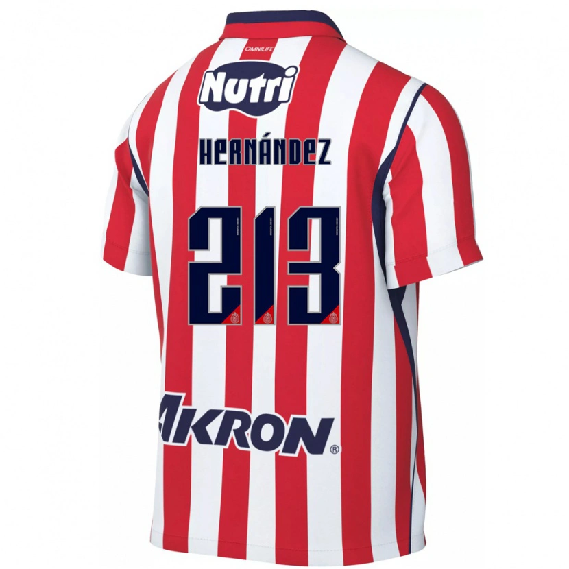 Danxen Niño Camiseta Zinédine Hernández #213 Rojo Blanco 1ª Equipación 2026/27 La Camisa México