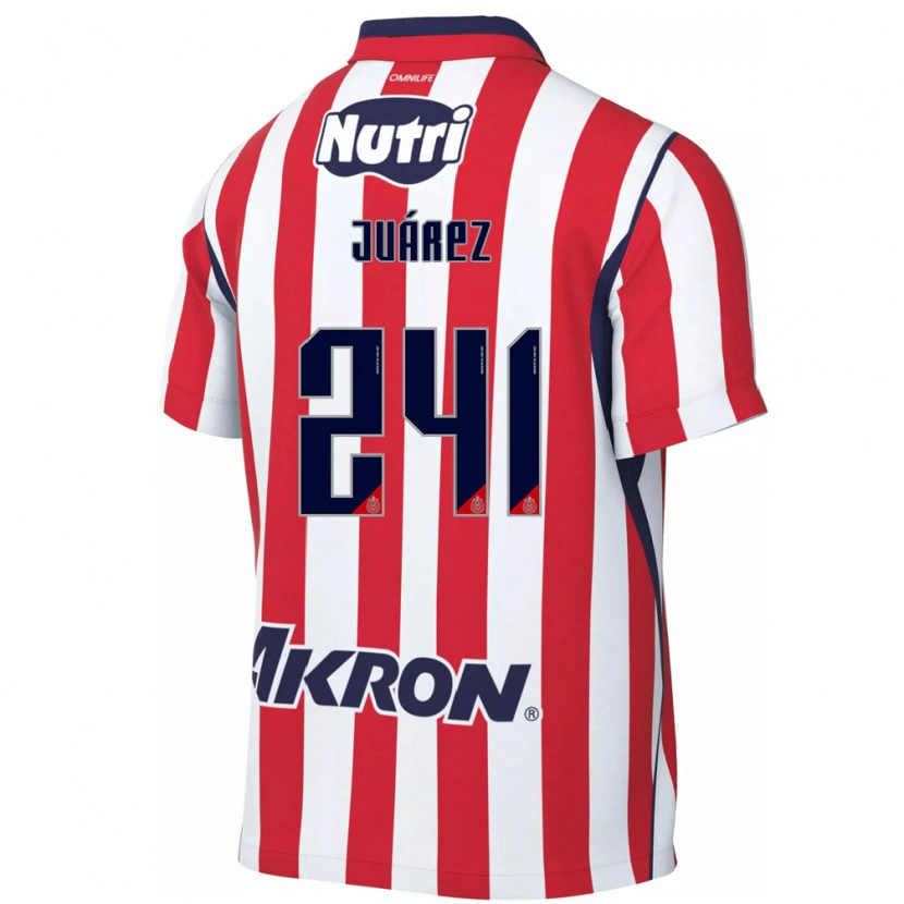 Danxen Niño Camiseta Hugo Juárez #241 Rojo Blanco 1ª Equipación 2026/27 La Camisa México