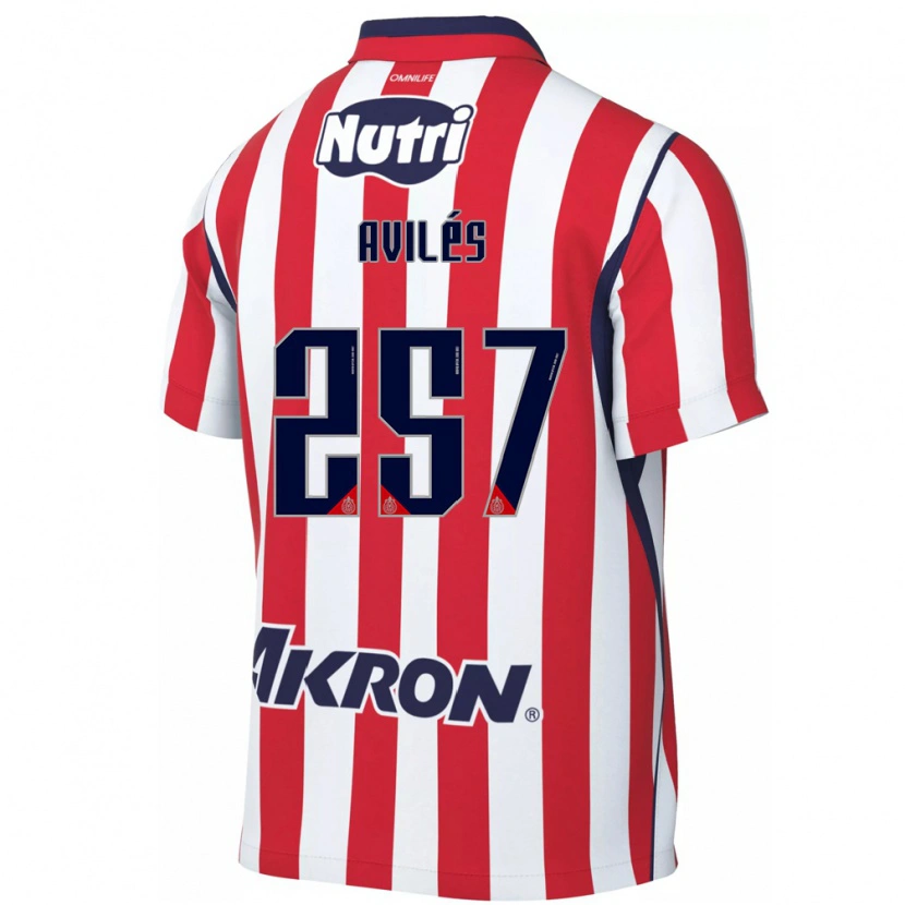 Danxen Niño Camiseta Emmanuel Avilés #257 Rojo Blanco 1ª Equipación 2026/27 La Camisa México