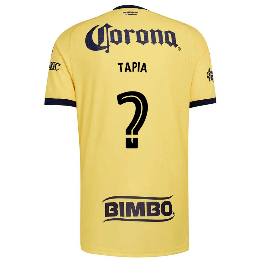 Danxen Niño Camiseta Leonardo Tapia #0 Amarillo Rojo Negro 1ª Equipación 2026/27 La Camisa México