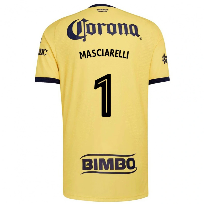 Danxen Niño Camiseta Renata Masciarelli #1 Amarillo Rojo Negro 1ª Equipación 2026/27 La Camisa México
