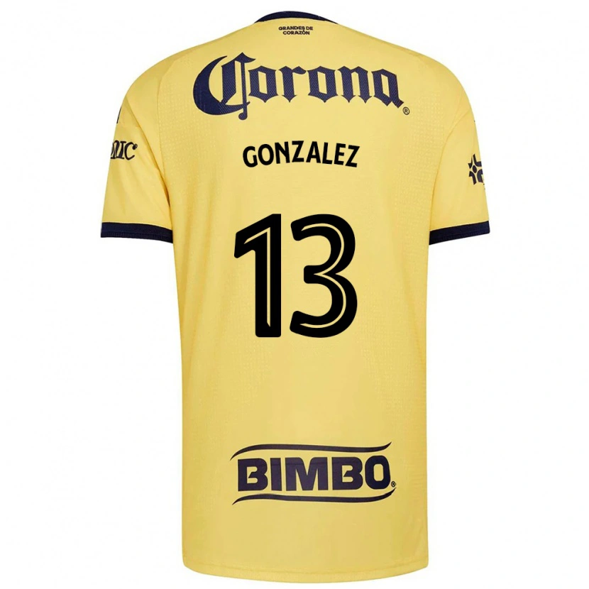 Danxen Niño Camiseta Eva Gonzalez #13 Amarillo Rojo Negro 1ª Equipación 2026/27 La Camisa México