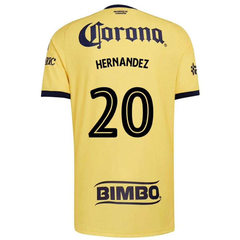 Danxen Niño Camiseta Nicki Hernandez #20 Amarillo Rojo Negro 1ª Equipación 2026/27 La Camisa México