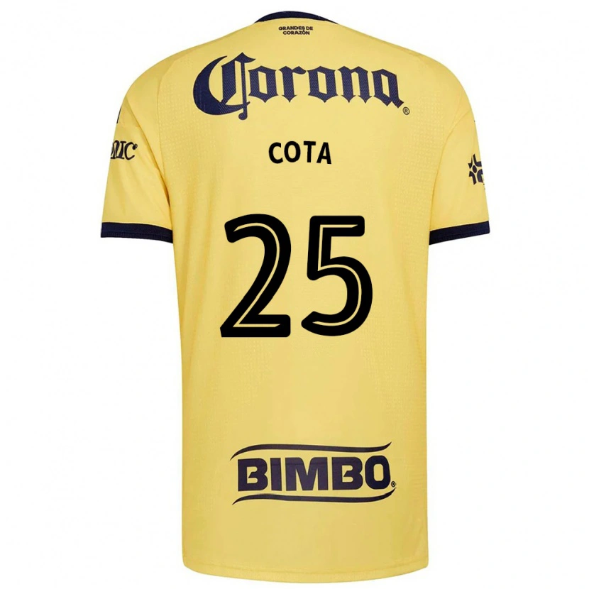Danxen Niño Camiseta Renatta Cota #25 Amarillo Rojo Negro 1ª Equipación 2026/27 La Camisa México