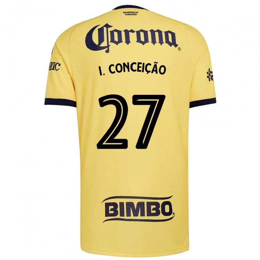 Danxen Niño Camiseta Ícaro Da Conceição #27 Amarillo Rojo Negro 1ª Equipación 2026/27 La Camisa México