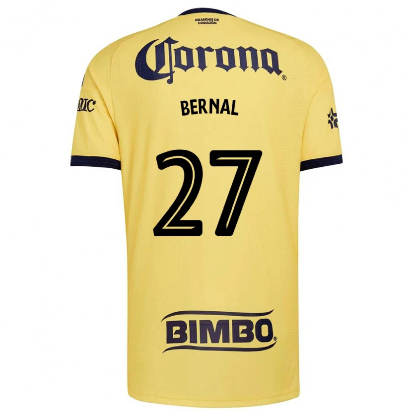 Danxen Niño Camiseta Mayra Pelayo Bernal #27 Amarillo Rojo Negro 1ª Equipación 2026/27 La Camisa México