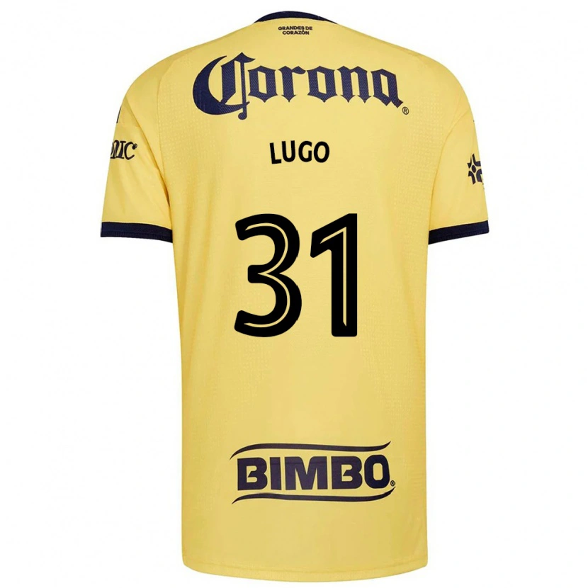 Danxen Niño Camiseta César Lugo #31 Amarillo Rojo Negro 1ª Equipación 2026/27 La Camisa México