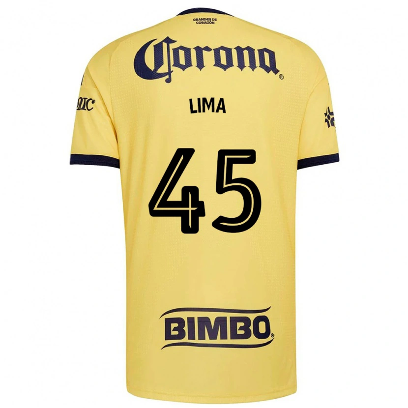 Danxen Niño Camiseta Vinícius Moreira De Lima #45 Amarillo Rojo Negro 1ª Equipación 2026/27 La Camisa México