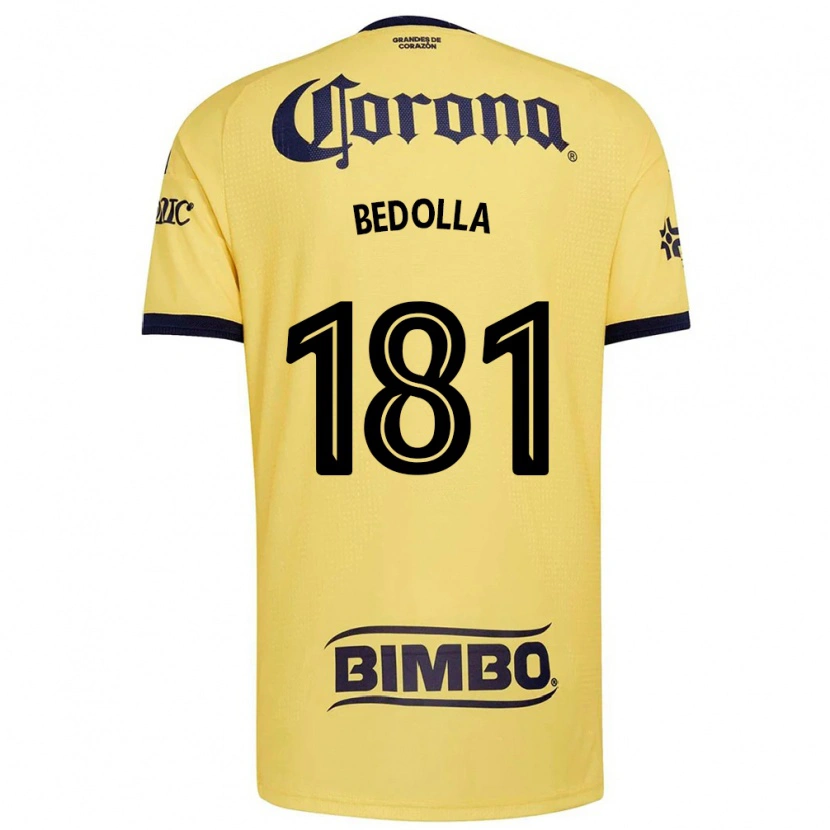Danxen Niño Camiseta Paolo Bedolla #181 Amarillo Rojo Negro 1ª Equipación 2026/27 La Camisa México