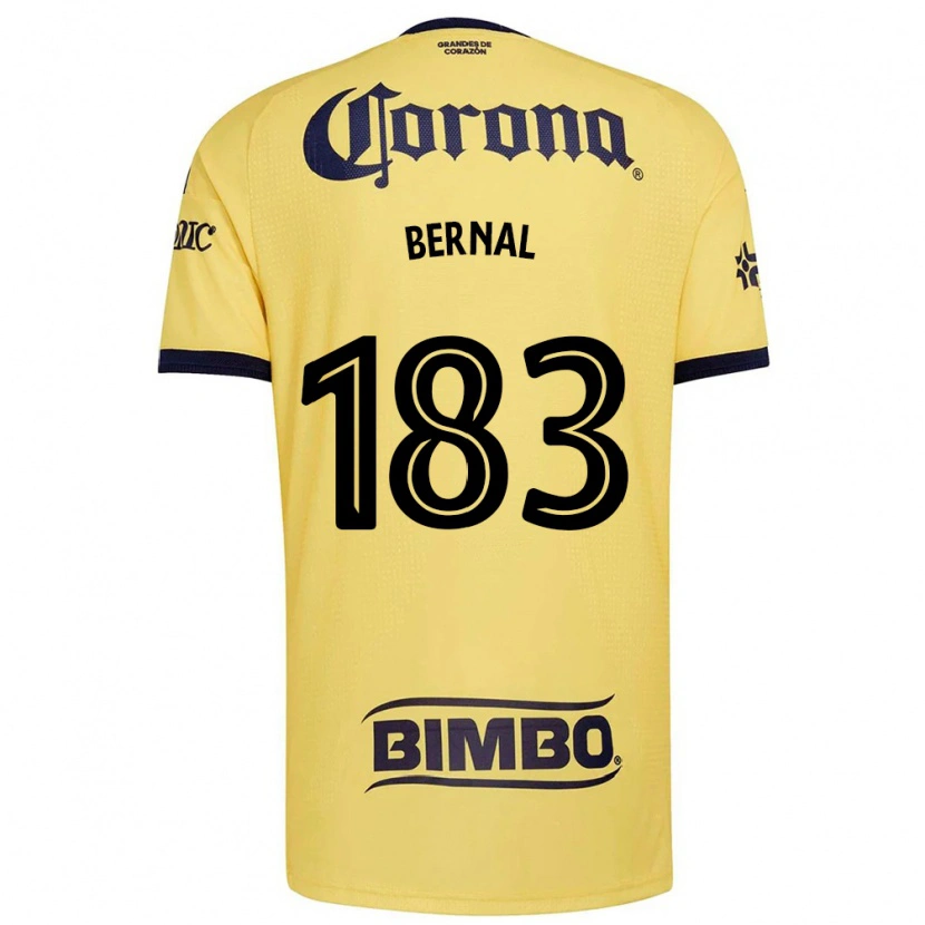 Danxen Niño Camiseta David Bernal #183 Amarillo Rojo Negro 1ª Equipación 2026/27 La Camisa México