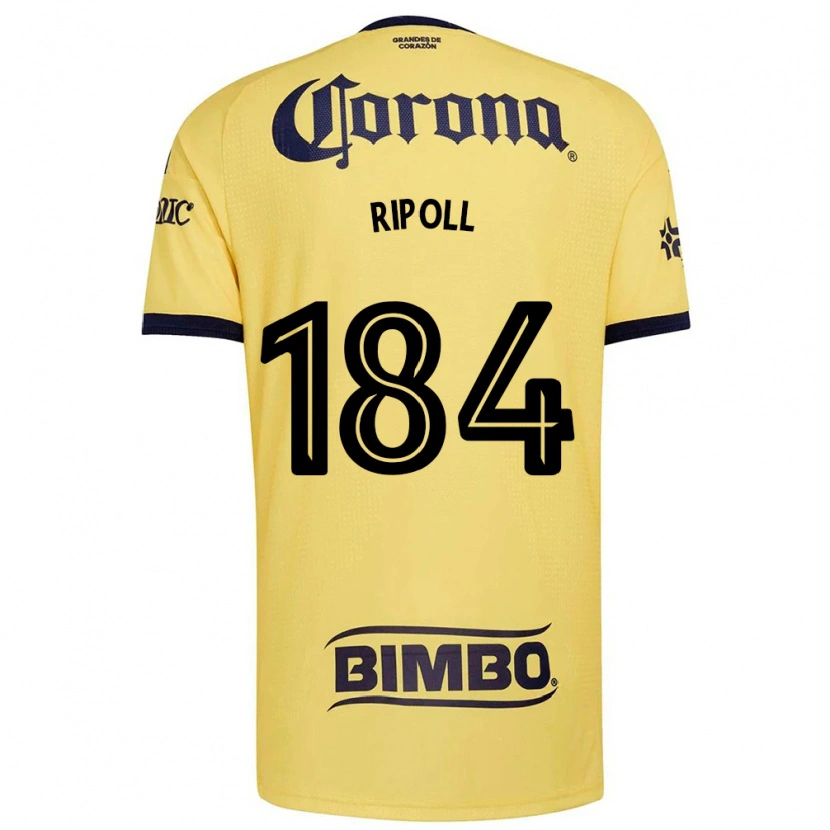 Danxen Niño Camiseta Alonso Ripoll #184 Amarillo Rojo Negro 1ª Equipación 2026/27 La Camisa México