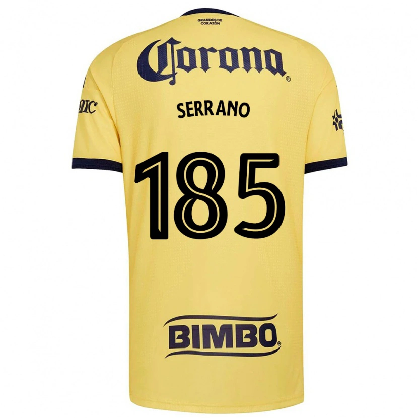 Danxen Niño Camiseta Max Serrano #185 Amarillo Rojo Negro 1ª Equipación 2026/27 La Camisa México