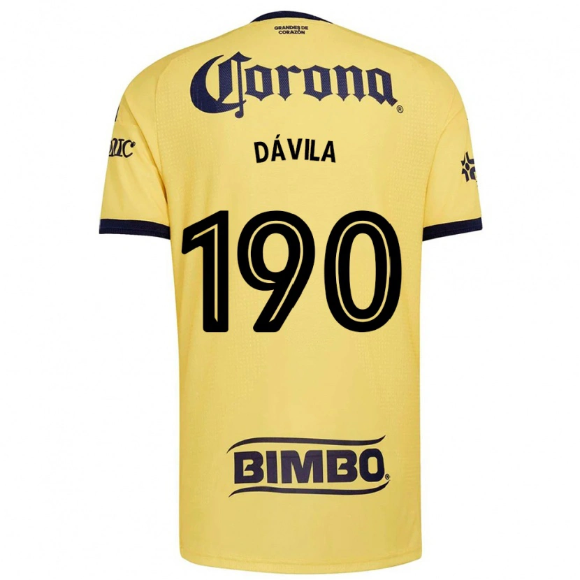Danxen Niño Camiseta Emilio Dávila #190 Amarillo Rojo Negro 1ª Equipación 2026/27 La Camisa México