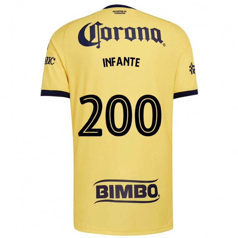 Danxen Niño Camiseta Armando Infante #200 Amarillo Rojo Negro 1ª Equipación 2026/27 La Camisa México