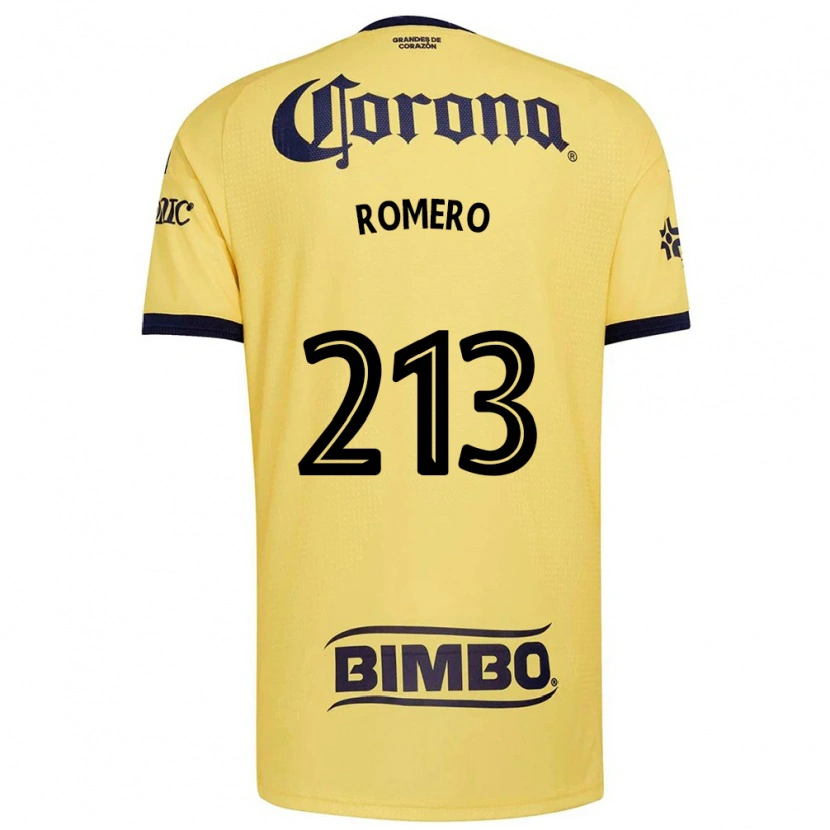 Danxen Niño Camiseta Axel Romero #213 Amarillo Rojo Negro 1ª Equipación 2026/27 La Camisa México