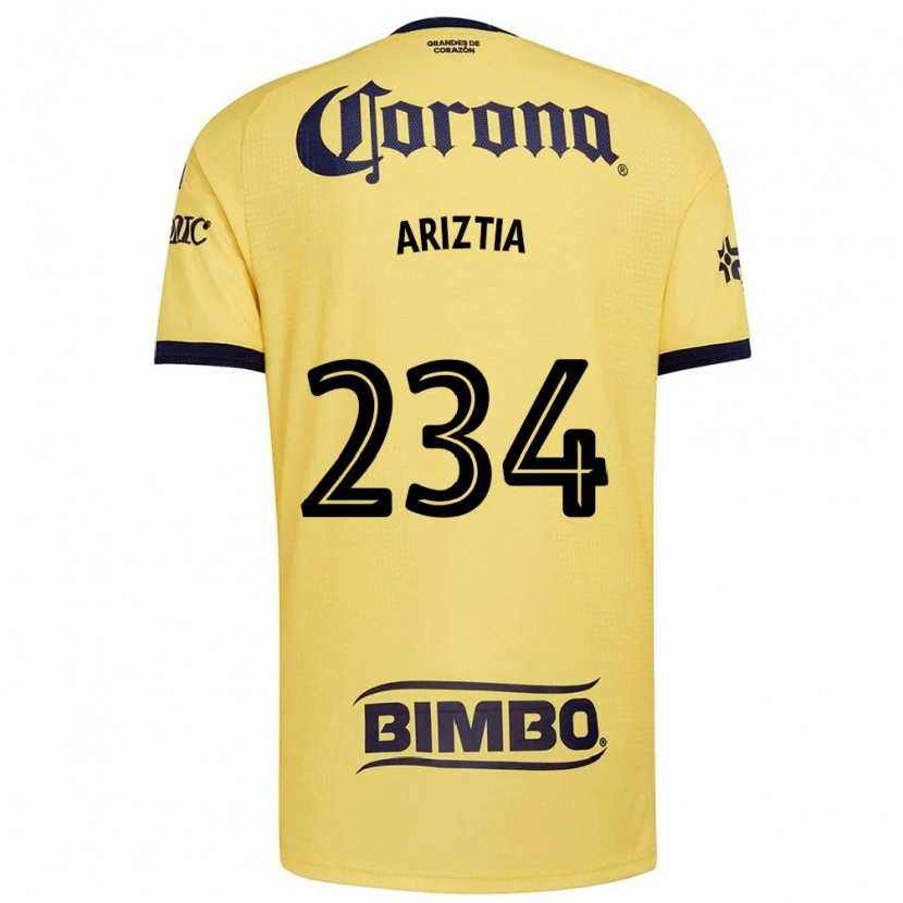 Danxen Niño Camiseta Íñigo Ariztia #234 Amarillo Rojo Negro 1ª Equipación 2026/27 La Camisa México