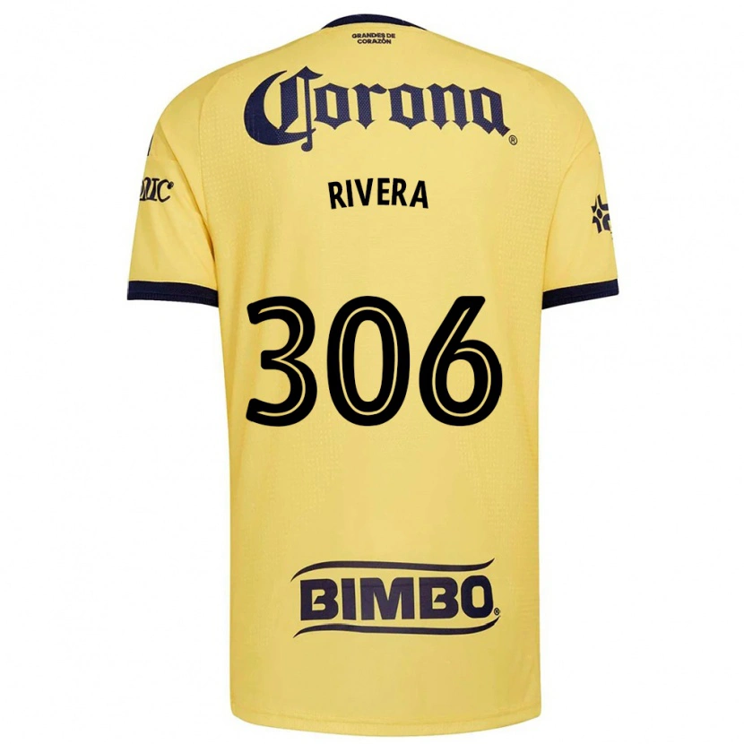 Danxen Niño Camiseta Miguel Rivera #306 Amarillo Rojo Negro 1ª Equipación 2026/27 La Camisa México
