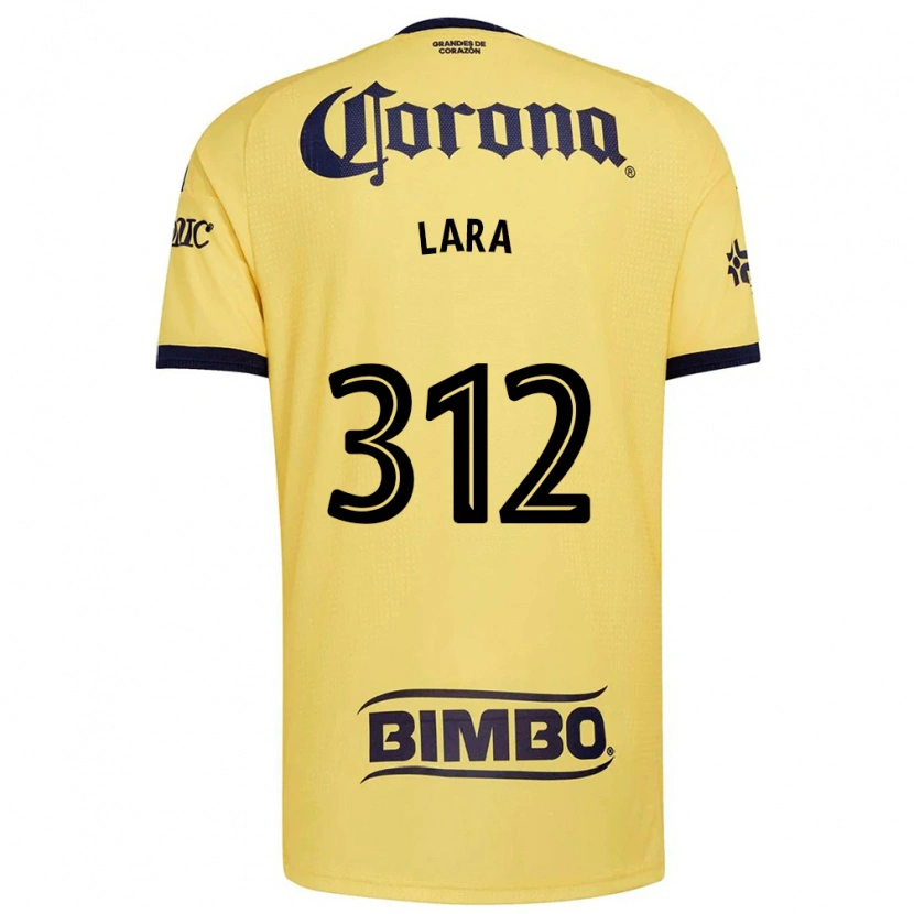 Danxen Niño Camiseta Diego Lara #312 Amarillo Rojo Negro 1ª Equipación 2026/27 La Camisa México